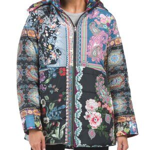 NWT Johnny Was Mauri Puffer Reversible Jacket - M L